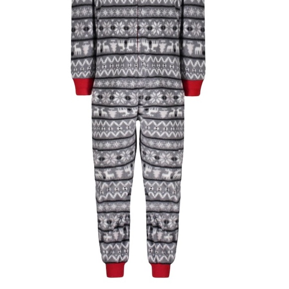 Toddler 3T Bear Fleece One Piece Hooded Zip Up Pajamas - NWT - Picture 2 of 5